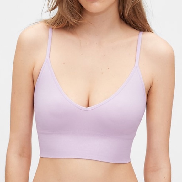 gap plunge seamless bralette